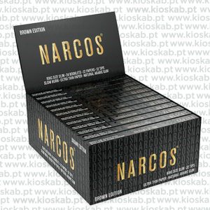 Narcos King Size Slim + Tips Brown Edition (24)
