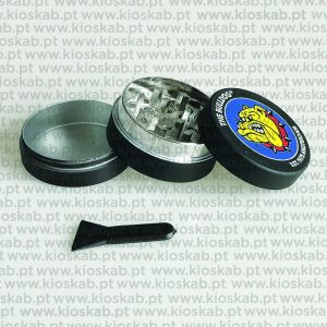 The Bulldog Amsterdam Metal Grinder Black 3 Parts