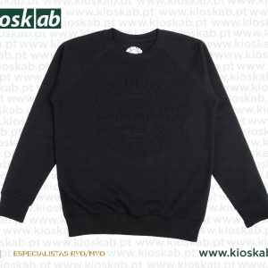 The Bulldog Amsterdam Crewneck Embossed Black Large