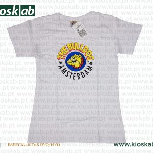 The Bulldog Amsterdam T-Shirt Original White Ladies Small