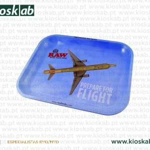 Raw Metal Rolling Tray Flying