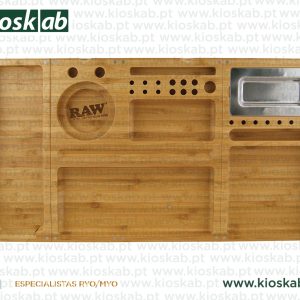 Raw Bamboo Triple Flip Rolling Tray