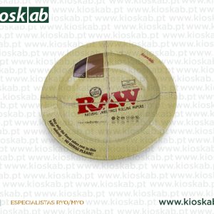 Raw Metal Ashtray Black
