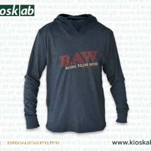 Raw Hoodie Dark Grey L