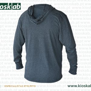 Raw Hoodie Dark Grey L