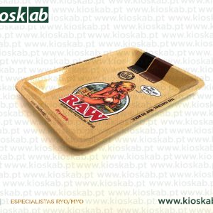 Raw Metal Rolling Tray Girl Mini