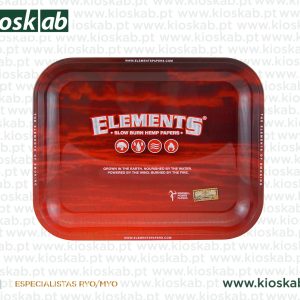 Elements Red Metal Rolling Tray