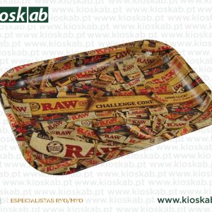 Raw Metal Rolling Tray Mix Mini