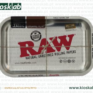 Raw Metallic Rolling Tray - Small
