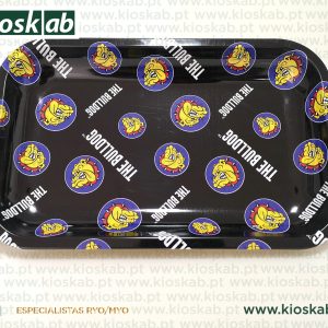 The Bulldog Metal Rolling Tray Mix Logo Small