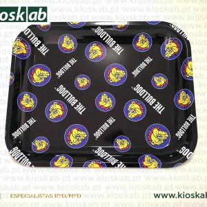 The Bulldog Metal Rolling Tray Mix Logo XL