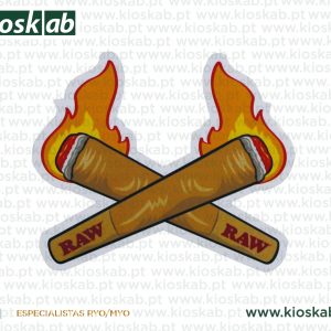 Raw Sticker Crossing Cones