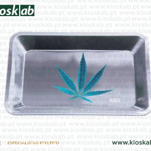 Ragga Rolling Tray Blue Leaf Small