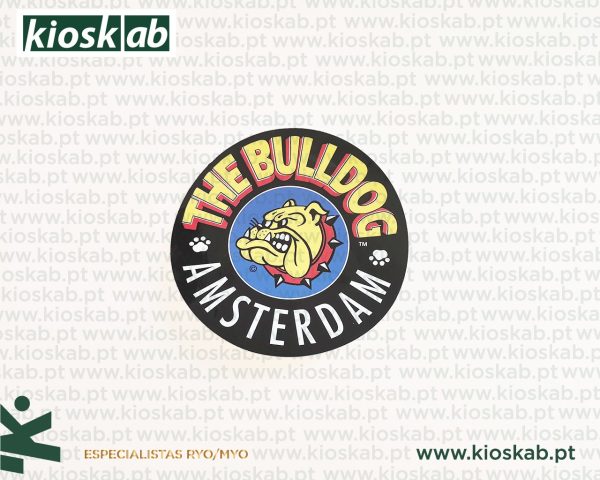 The Bulldog Amsterdam Sticker Black