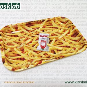 Raw Metal Rolling Tray French Fries