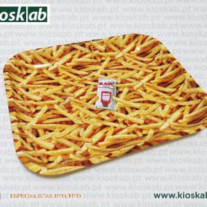 Raw Metal Rolling Tray French Fries Small