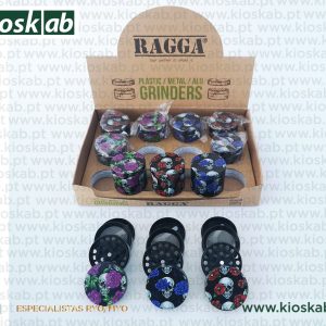 Ragga Grinder Metálico Flowered Skulls (12)
