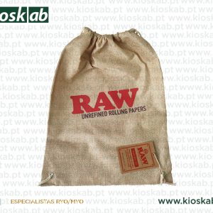 Raw Drawstring Bag Tan