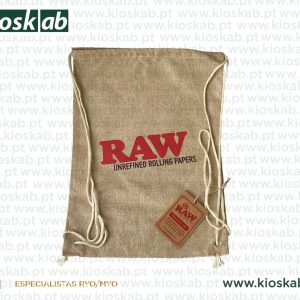Raw Drawstring Bag Tan