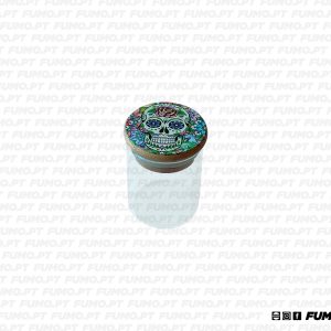 Ragga Glass Jar Skull