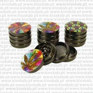 Ragga Grinder Metálico Leaf Design