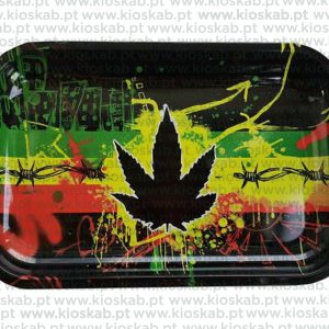Ragga Rolling Tray Black Leaf