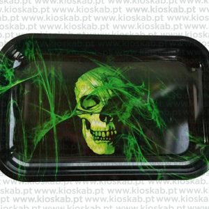 Ragga Rolling Tray Greeny Skull