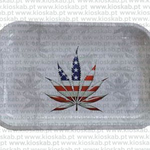 Ragga Rolling Tray US Flag Leaf