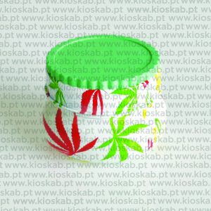 Ragga Grinder Jar Hall of Weed Leaves