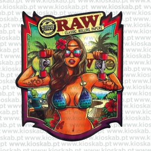 Raw Sticker Brazil Girl