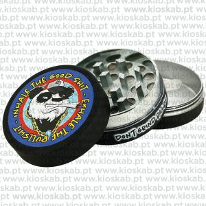 Gangsta Panda Metal Grinder Black (12)