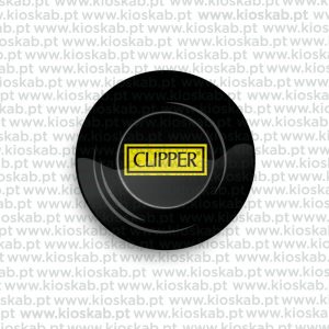 Fire-Flow Metal Ashtray Clipper Logo Black