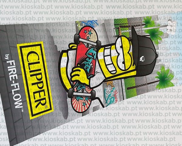 Fire-Flow Clipper Poster Skater