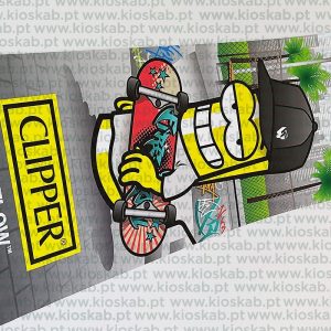 Fire-Flow Clipper Poster Skater