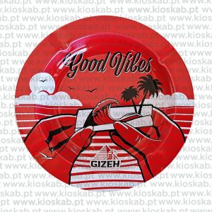 Gizeh Metal Ashtray Good Vibes