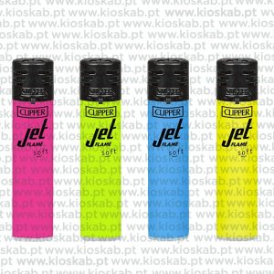 Clipper Large Jet Flame Soft Touch Fluo + BW + LB (48)