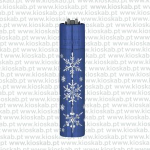 Clipper Large Metal Winter Flakes Blue