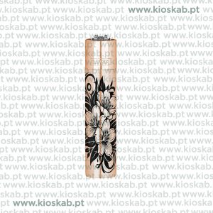 Clipper Isqueiro Large Metal Floral Rose Gold