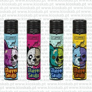 Clipper Jet Flame Decorado Stuffed Skulls + BW (48)
