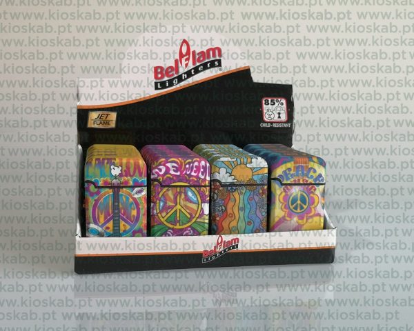Belflam Isqueiro Double Jetflame Peace & Love (20)