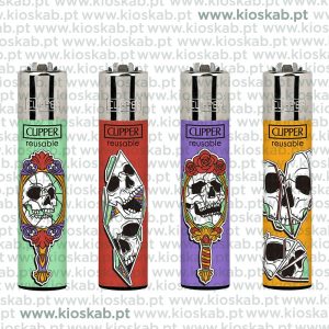 Clipper Large Decorado Mirror Skulls (48)