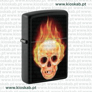 Zippo Flaming Skull Design