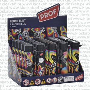 Prof Psychedelic Round Flint Lighter (25)