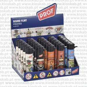 Prof Pirates Black Cap Round Flint Lighter (25)