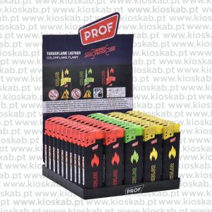 Prof Colorflame Rubber Touch Lighter (50)