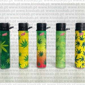 Prof Green Leaf Round Flint Lighter (25)