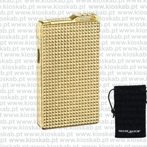 Silver Match Luxembourg Lighter Gold