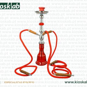 Ragga Shisha Red 3 Hoses 54cm