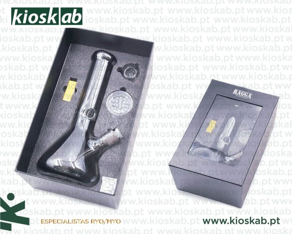 Ragga Box Set Glass Bong + Grinder