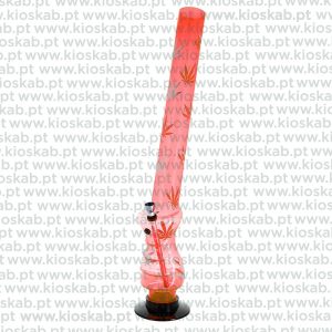 Ragga Bongo Acrílico Vermelho 55 cm